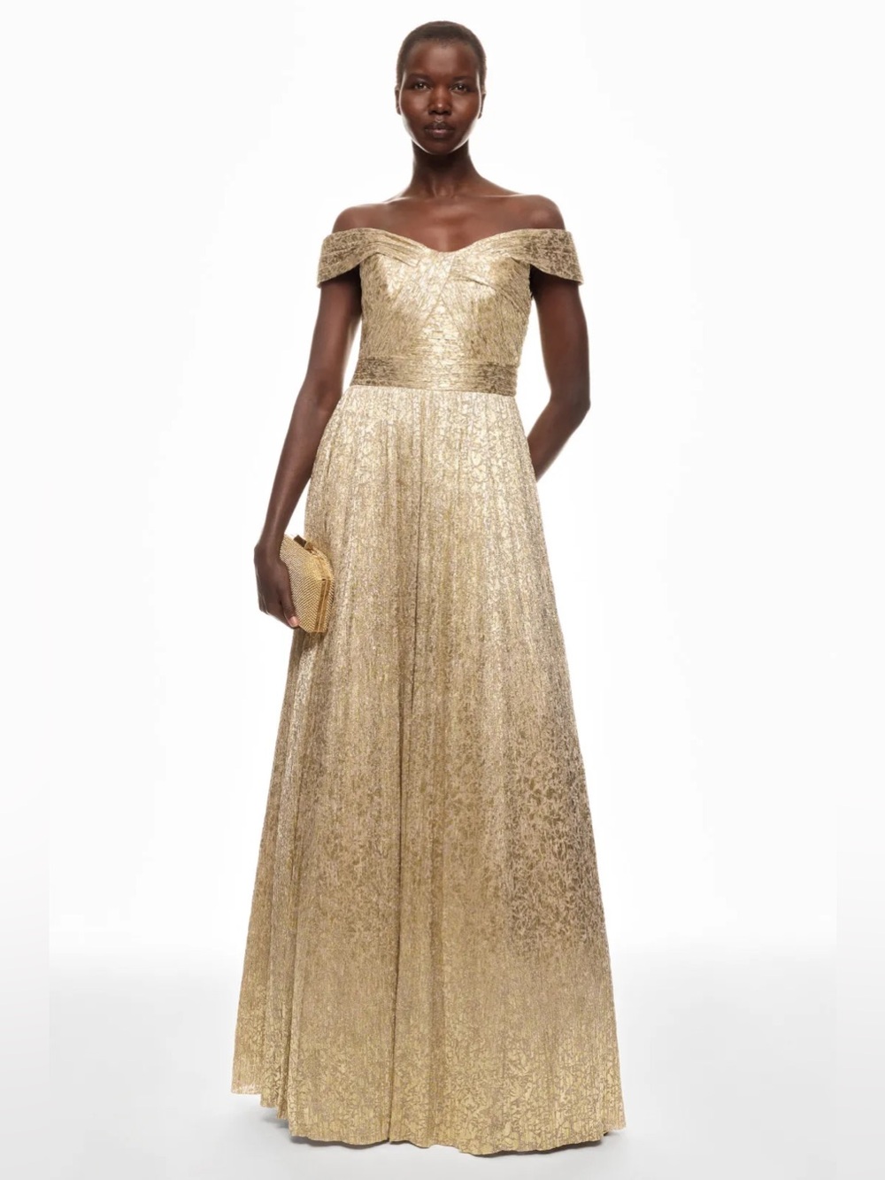 *Flawed RTR Aiden Mattox Off The Shoulder Gown (0433)